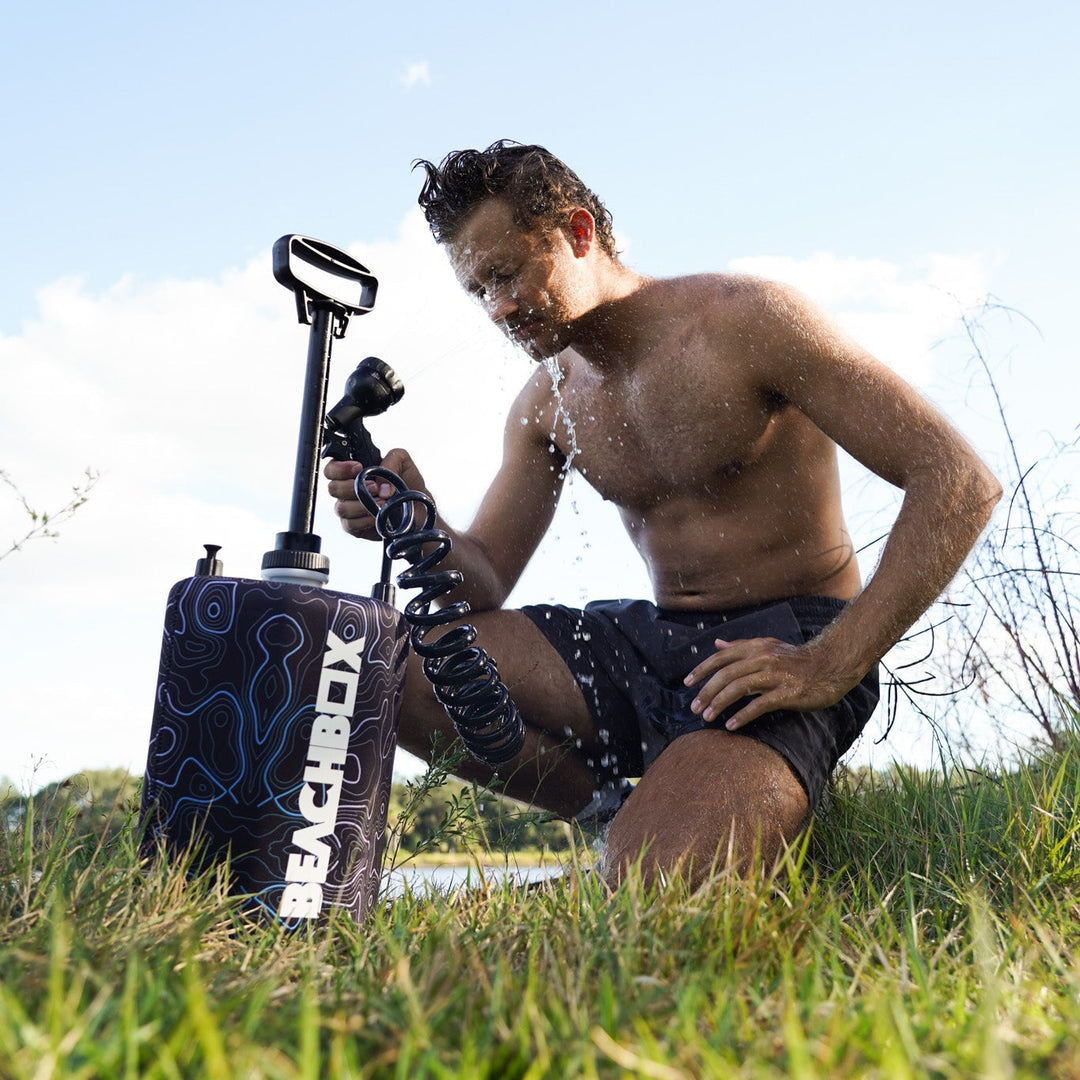 BeachBox Portable Camping Shower Tank - 'Elevation'